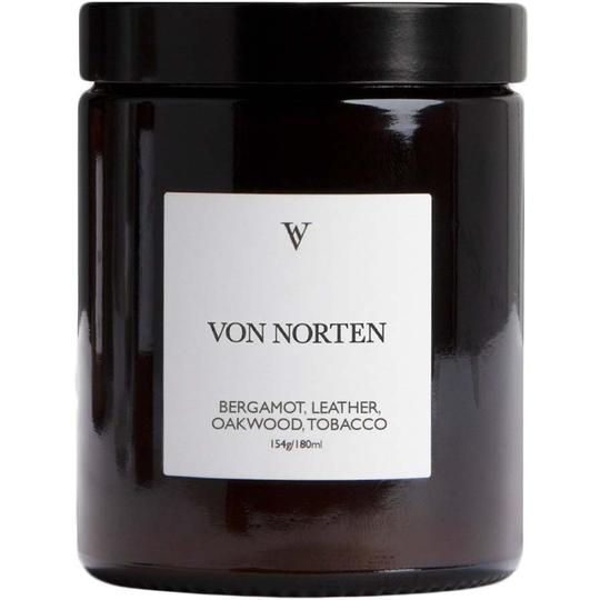 Von Norten Bergamot, Leather, Oakwood & Tobacco Candle