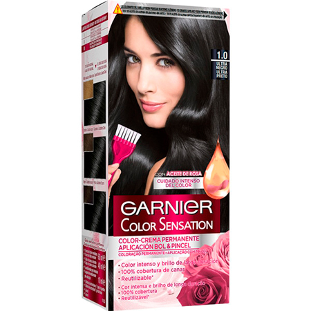 Garnier Färg Förnimmelser Hårfärg - 1.0 Ultra Svart