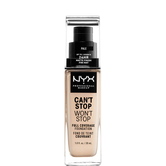 NYX Professional Makeup Can't Stop Won't Stop 24 Hour Foundation (olika nyanser) - Pale