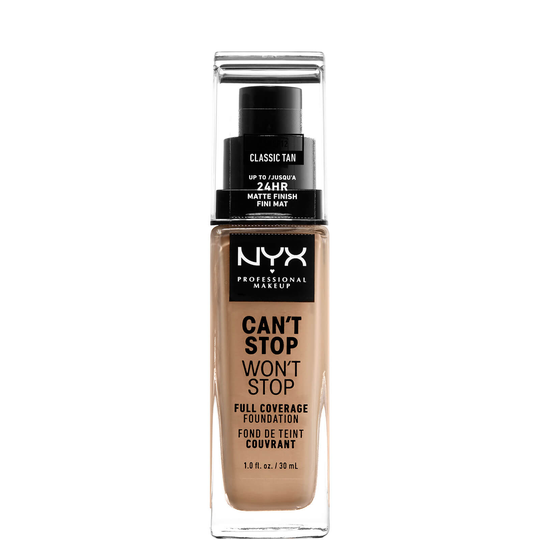 NYX Professional Makeup Can't Stop Won't Stop 24 Hour Foundation (olika nyanser) - Classic Tan