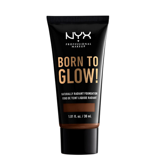 NYX Professional Makeup Born to Glow Naturally Radiant Foundation 30ml (Various Shades) - Deep Walnut