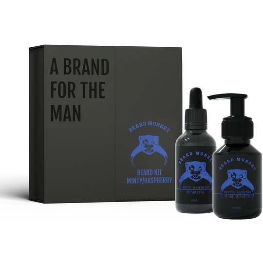 Beard Monkey Minty & Raspberry Gift Set