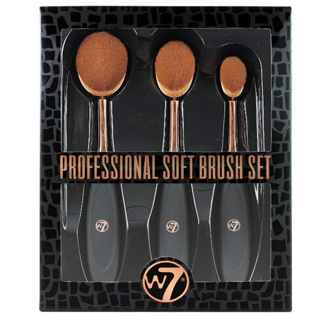 W7 3 Piece Professional Soft Borste Set