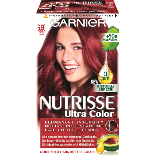 Garnier Nutrisse Ultra Color 6.60 Intensiv Röd