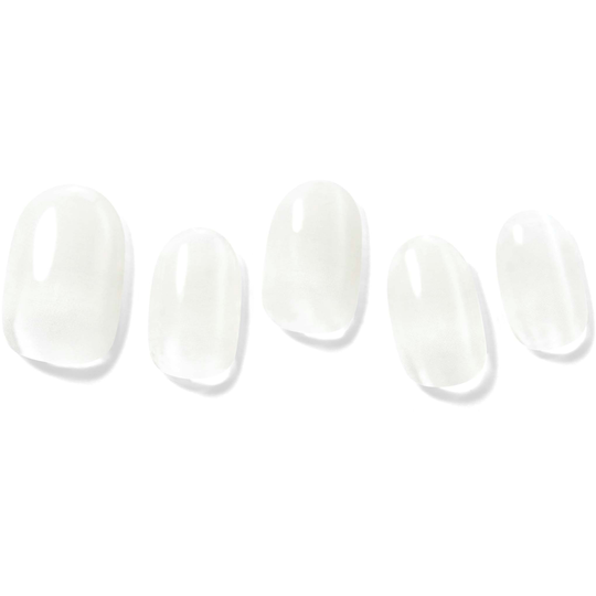 Dashing Diva Glaze Semi Cured Gel Premium Art Nail Strips Cream Mousse
