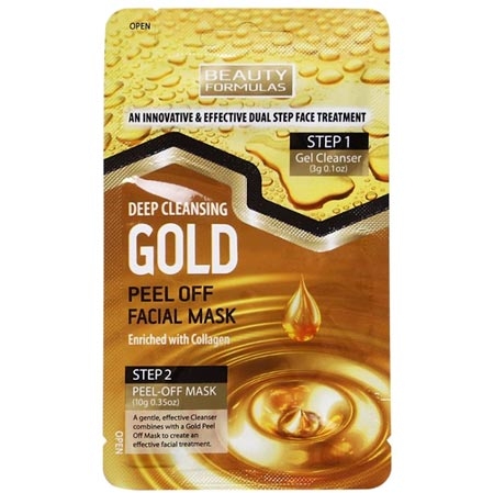 Beauty Formulas Deep Cleansing Gold Ansiktsmask - 1 st.
