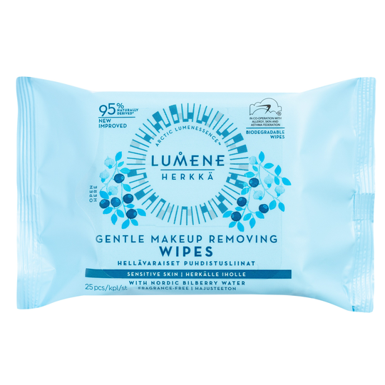Lumene Herkkä Gentle Makeup Removing Wipes 25 pcs