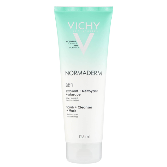 Vichy Normaderm 3-in-1 Cleansing + Scrub + Mask 125 ml