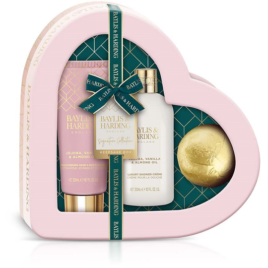 Baylis & Harding Jojoba, Vanilla & Almond Oil Heart Gift Set