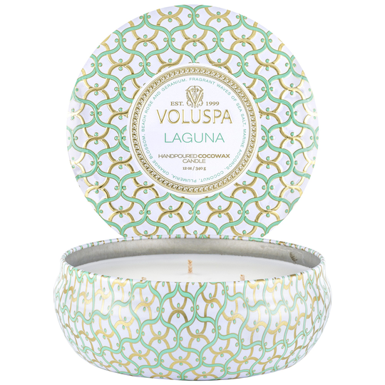 Voluspa Laguna 3-Wick Tin Candle 40h