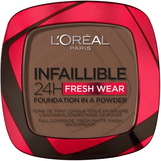 Loreal Paris Infaillible Fresh Wear 24H Powder Foundation 390 Ebony