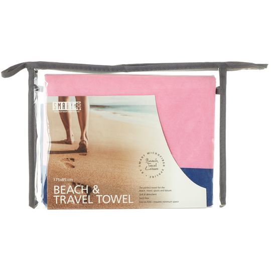 Smart Smart Spa Beach towel blå/rosa
